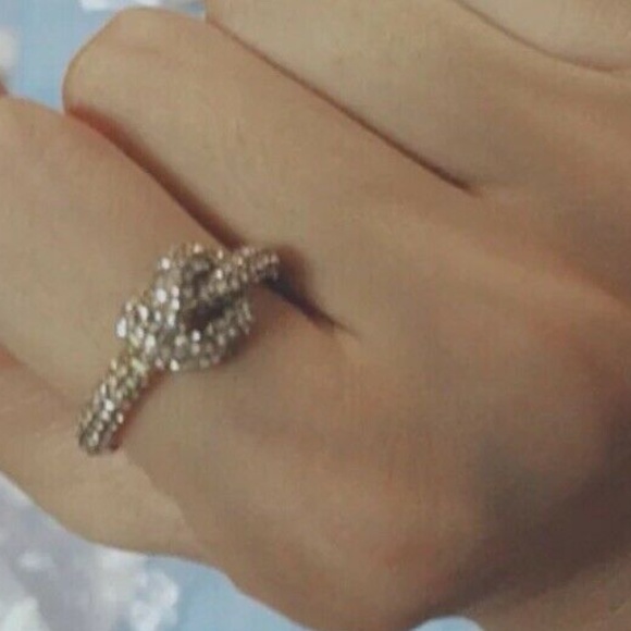 Michael Kors Brilliance GOLD Crystal Pave Ring - Picture 6 of 6